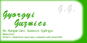 gyorgyi guzmics business card