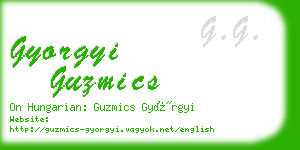 gyorgyi guzmics business card
